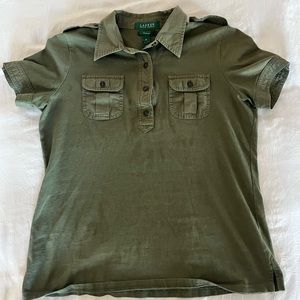 Ralph Lauren Army Green Polo